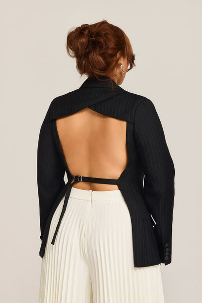 The Ovetta Open Back Blazer