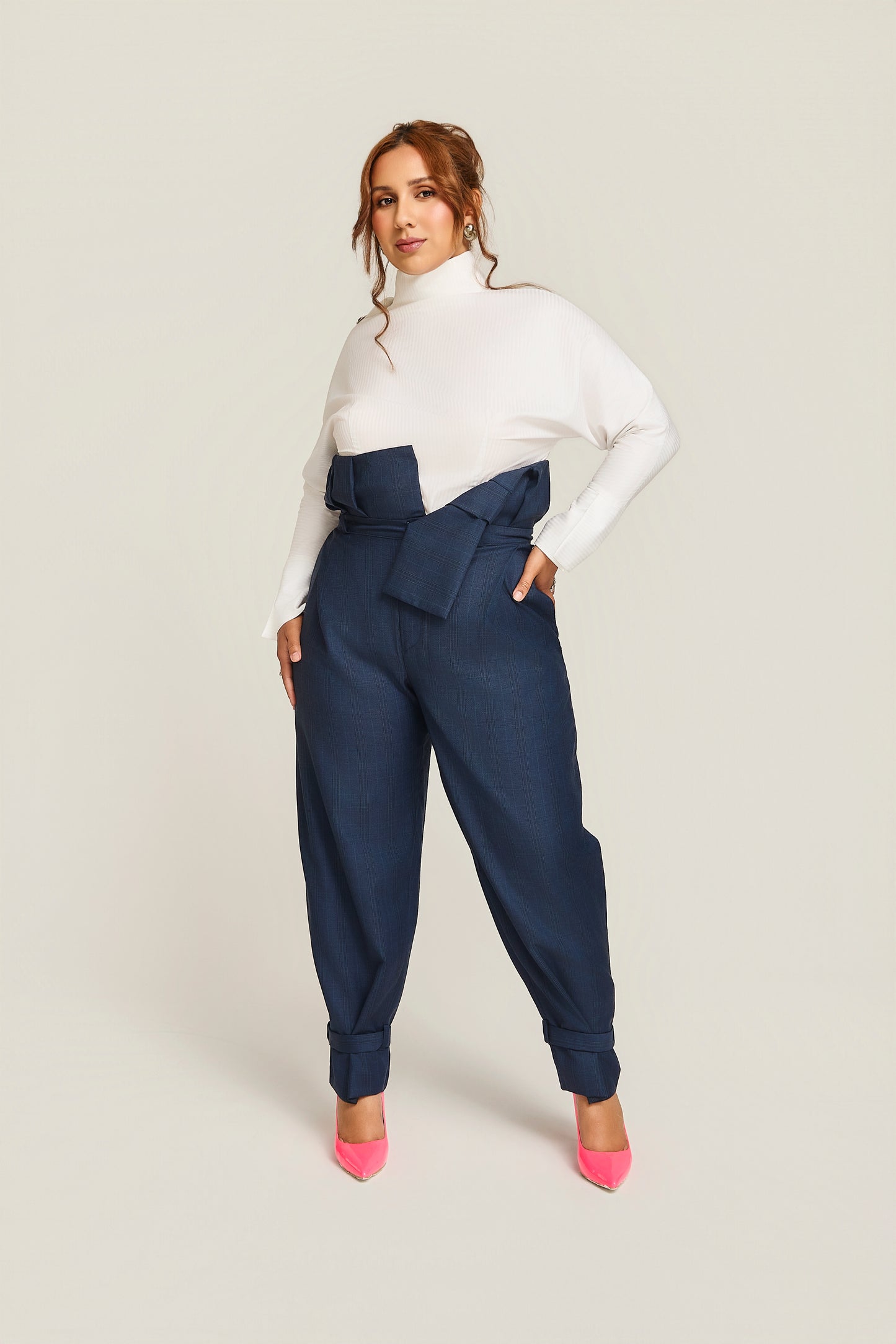 The Naomi High Waisted Unbuttoned Trouser