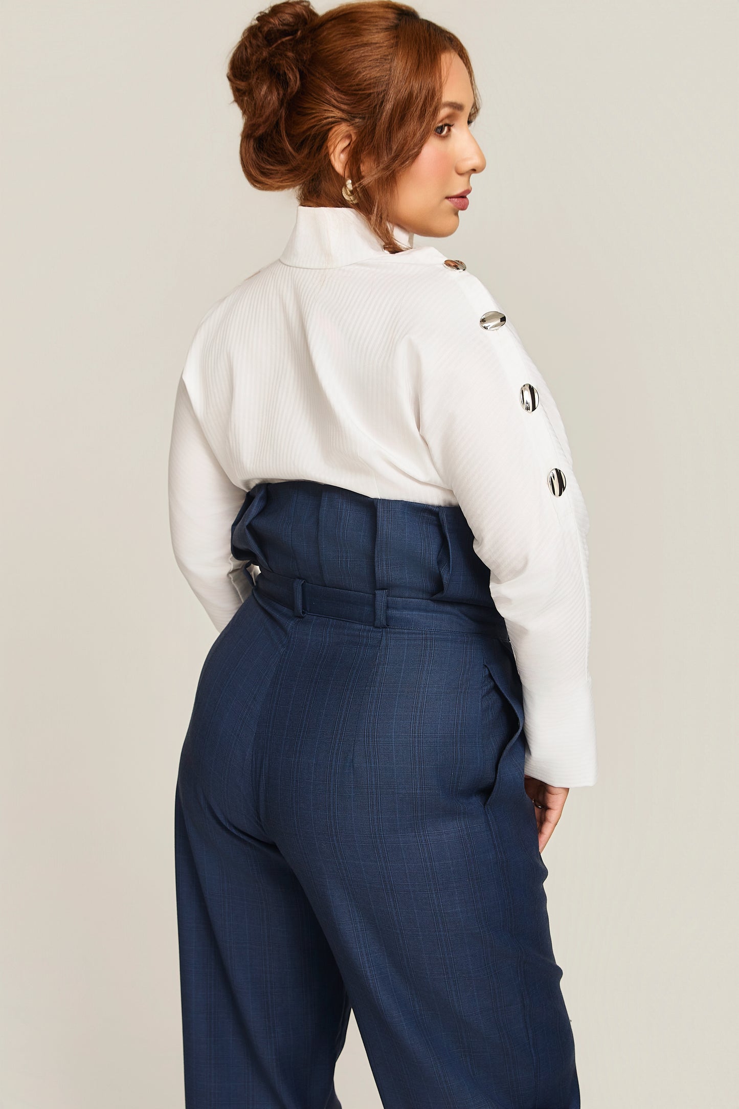 The Naomi High Waisted Unbuttoned Trouser