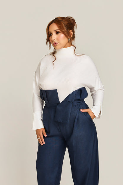 The Naomi High Waisted Unbuttoned Trouser