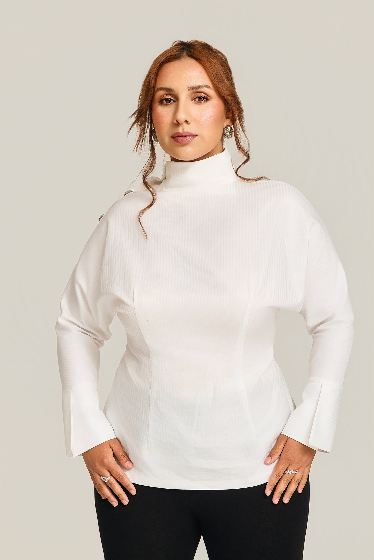 The Livia Button-Detail Top